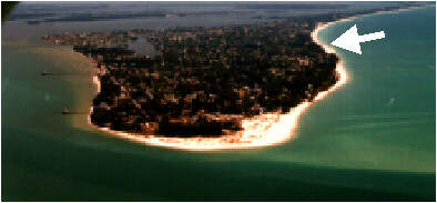 anna maria island florida aireal of ana maria, holmes beach, bradenton beach, and bradenton