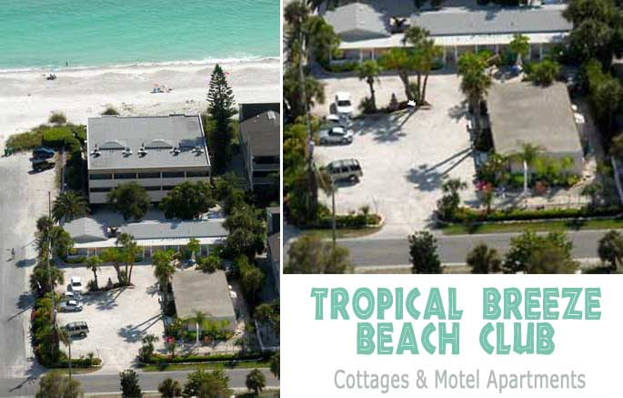Anna Maria Island Aerial of Tropical Breeze Beach Club