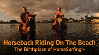 Horseback riding on the beach