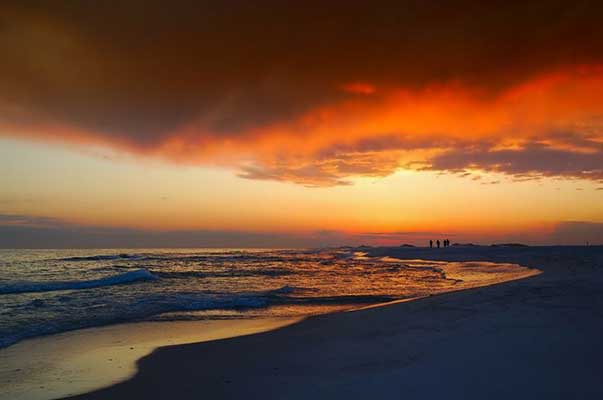 florida sunset on the beach