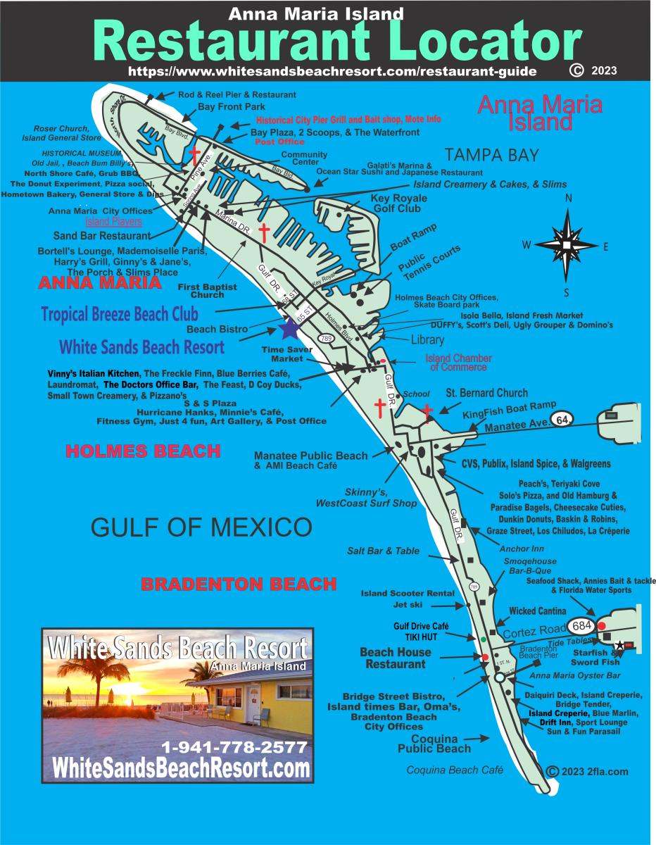 Flyer of Restaurants on Anna Maria Island