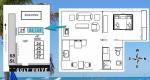 Layout of Apartments 22 and 23 - Beachside Cottages at Tropical Breeze Club