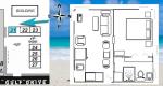 Apartments 22 and 23 - Beachside Cottages at Tropical Breeze Club-room Layout of cottage 21